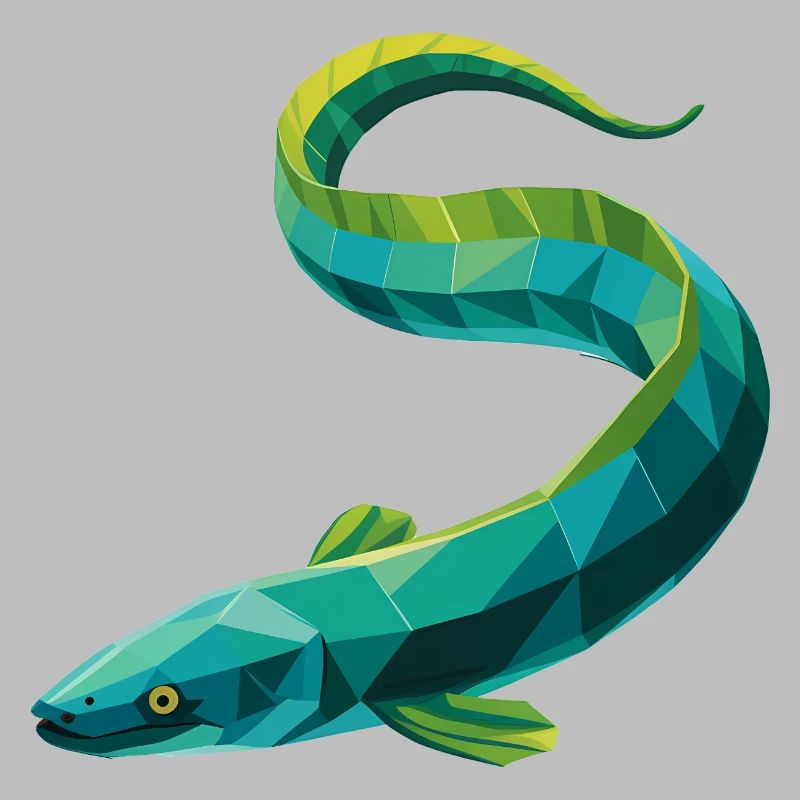 Eel - Cool Low Poly Logo