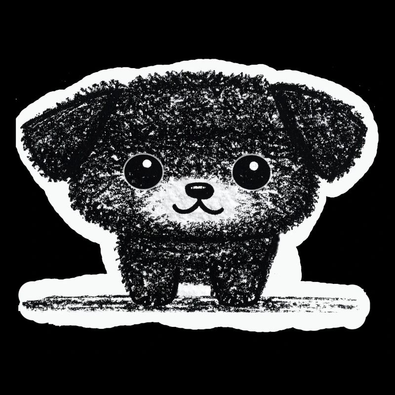 Winziges Hündchen (Grau)