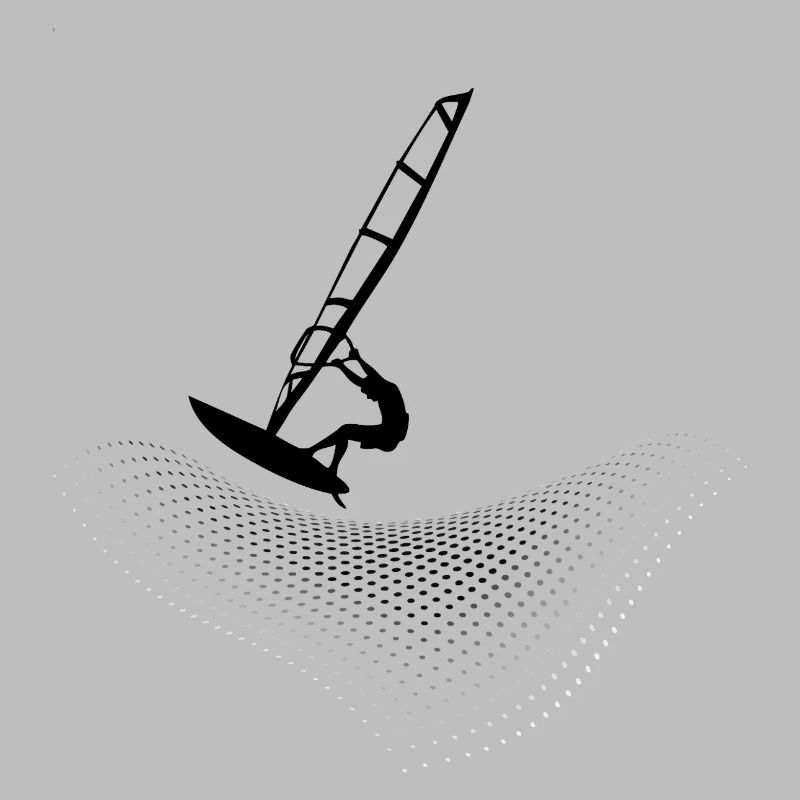 Windsurfers on points wave