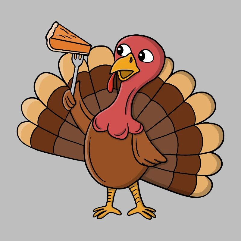 Turkey With Pie Slice