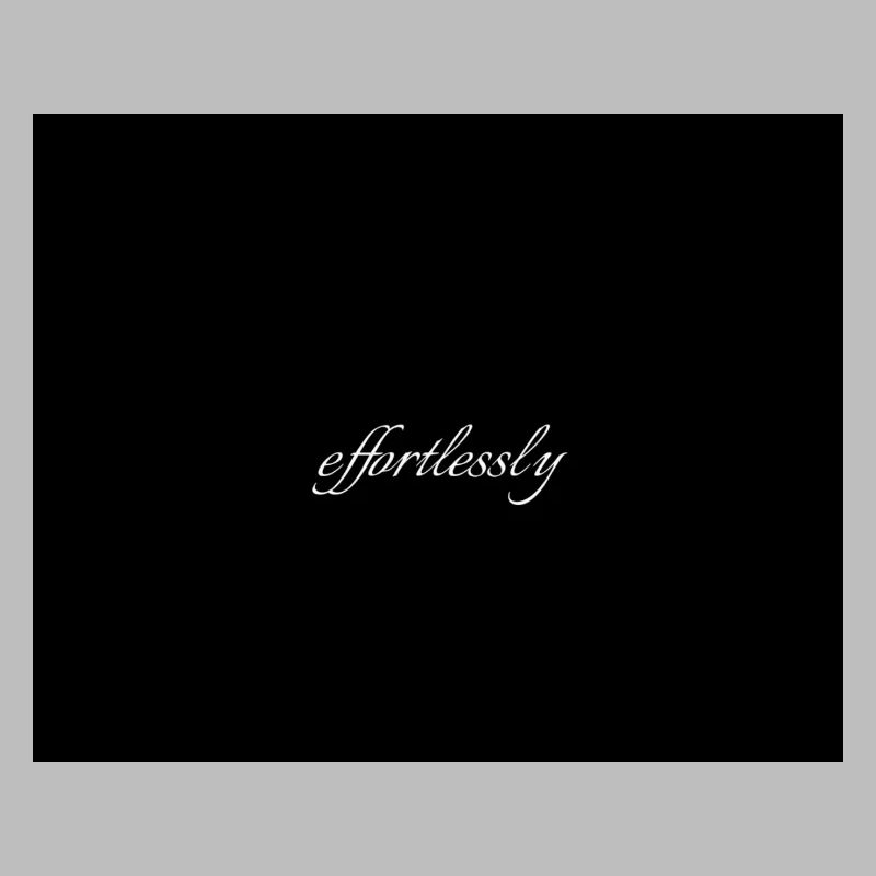 Effortlessly Elegant Script Typography