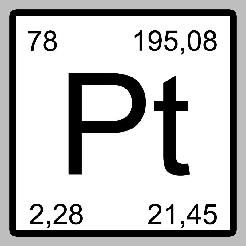 Platin Pt Element Typog