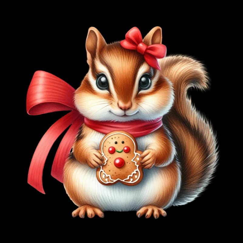 Ginger Squirrel with Cookie