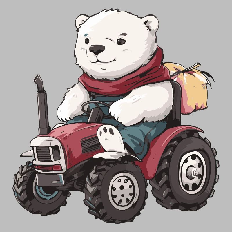 Eisbär Traktor Farmer