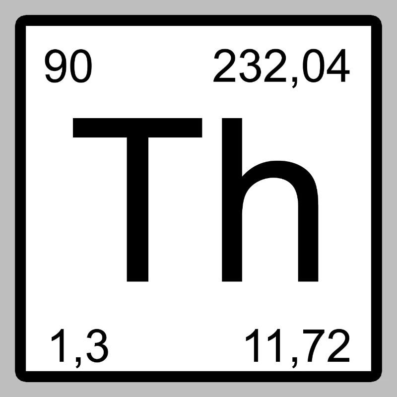 Th Thorium-Element Symbol Artwork