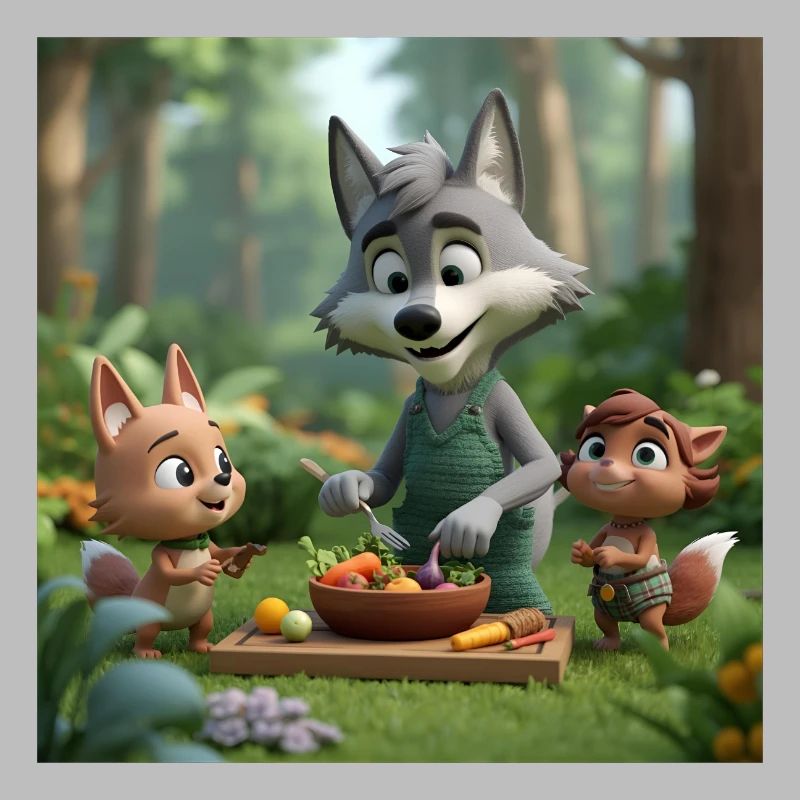 wolf, vegan wolf, friendly wolf