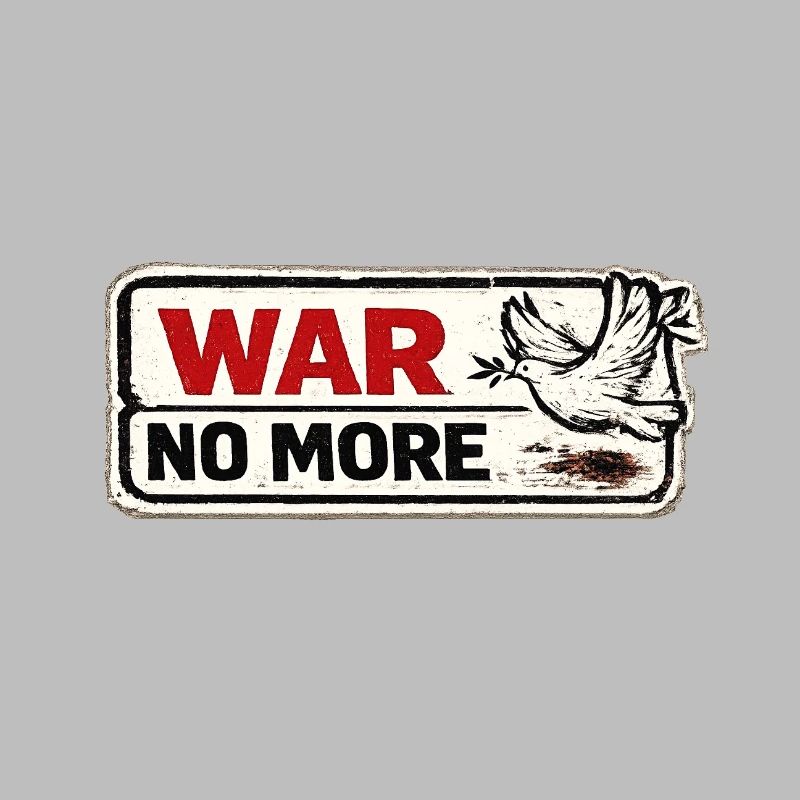 War No More – Sticker Peace & Humanity 
