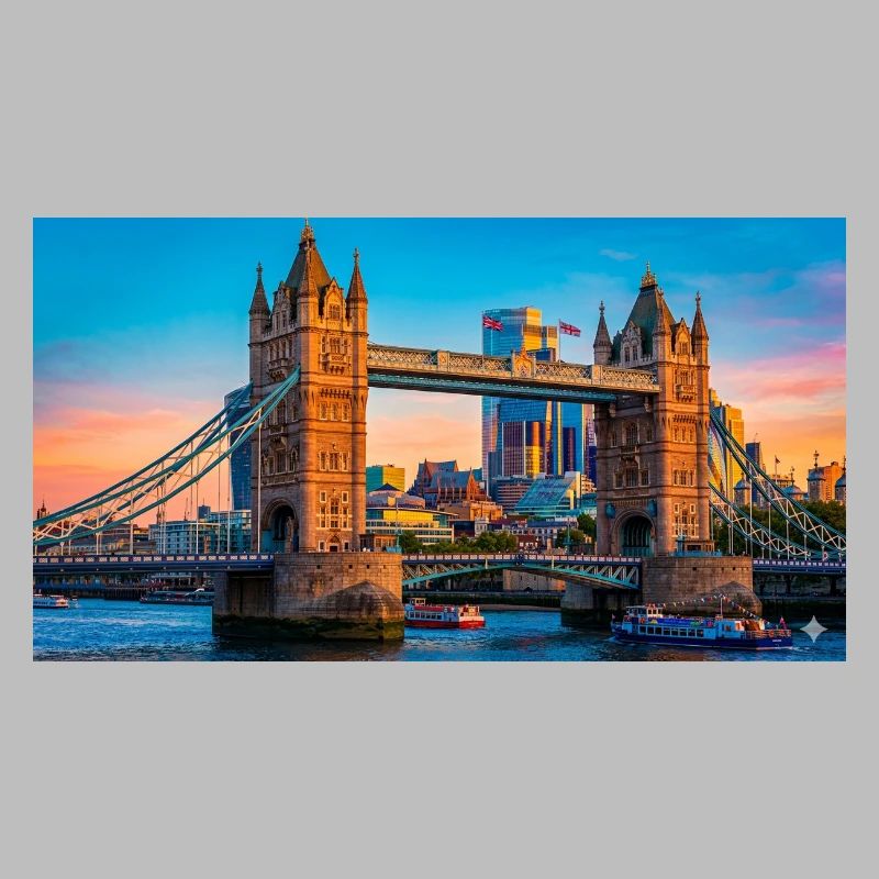 Tower Bridge Sunset Print