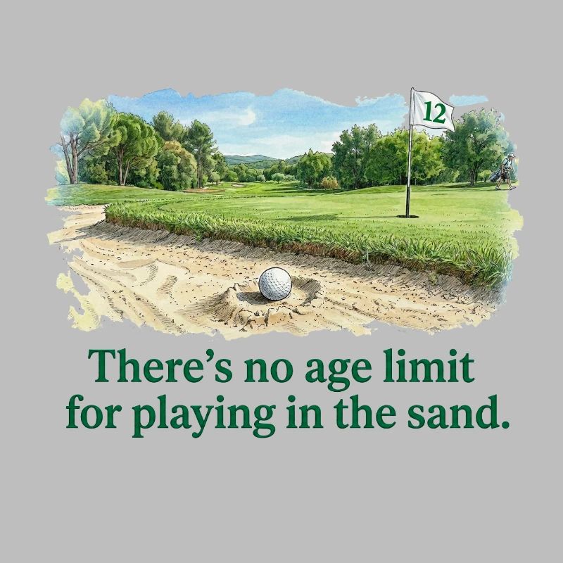 Pas d'âge pour jouer dans le sable golf