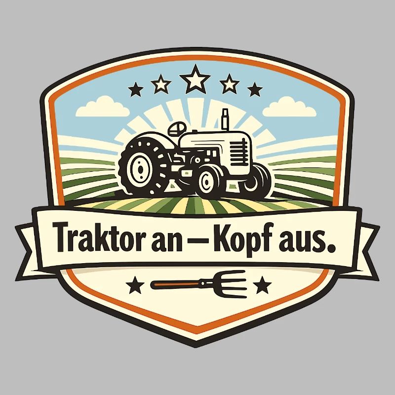 Traktor Patch Kopf Aus