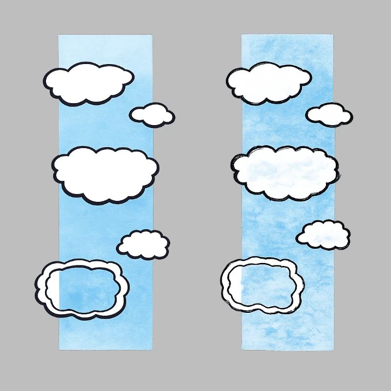 Cloud Columns on Sky Strips