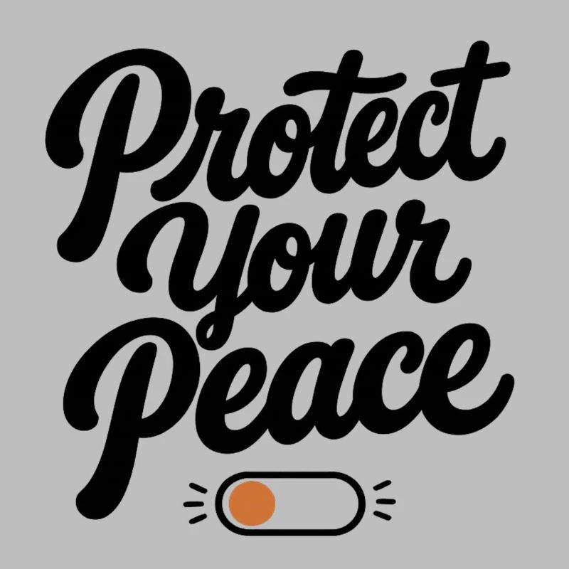 Protect Your Peace | Minimal Retro Typography