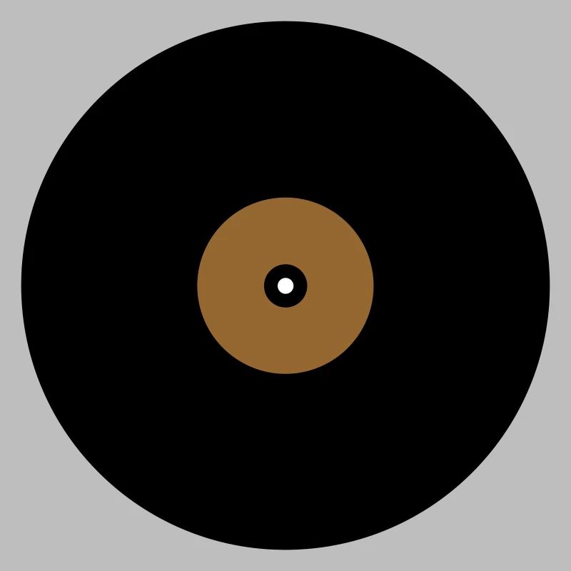 Base de boîte de texte en cercle de disque vinyle