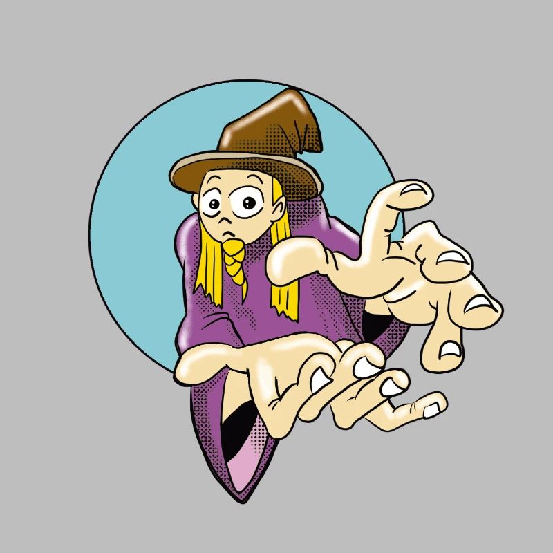 Fordernder Zauberer Illustration