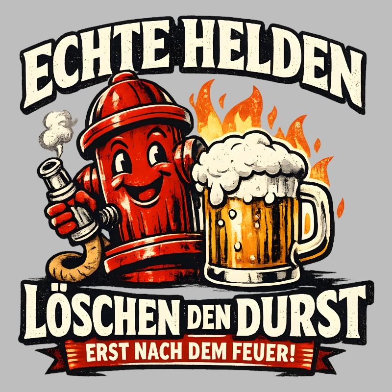 Echte Helden löschen den Durst