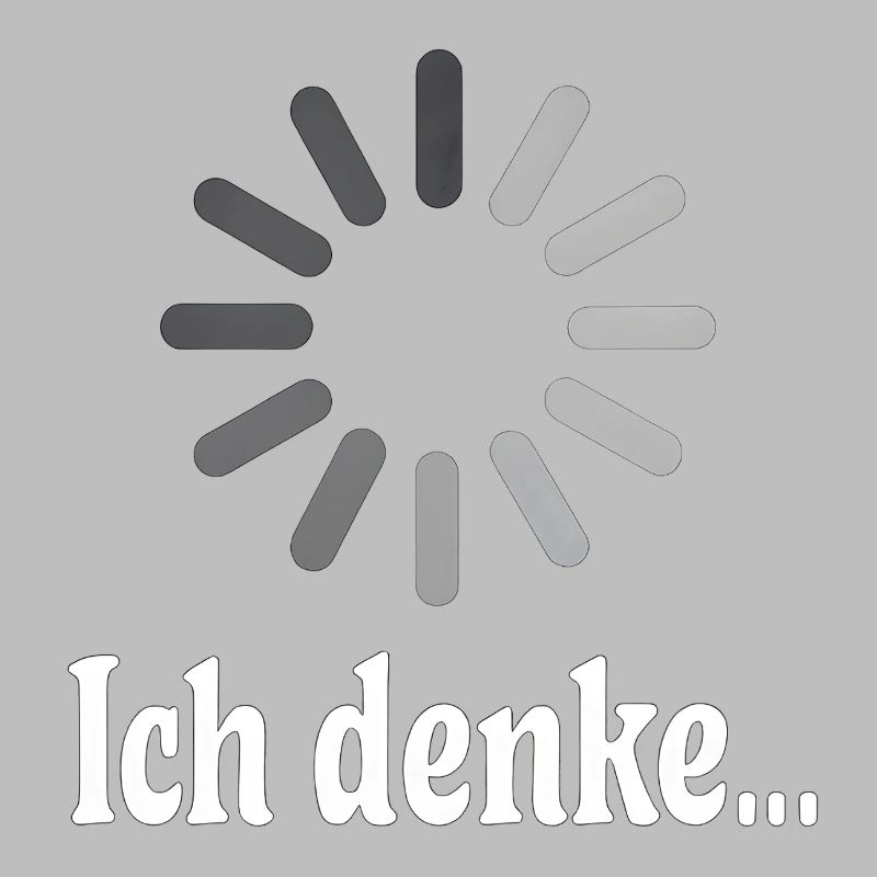 Ich denke bitte warten