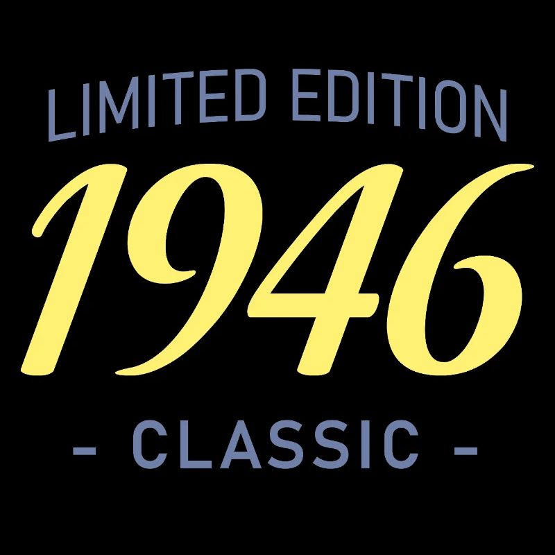 80 Year Old 1946 Typography Bold Tee