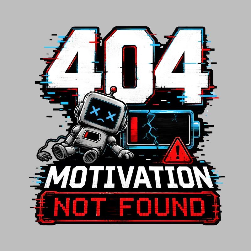 404 Motivation Not Found Roboter