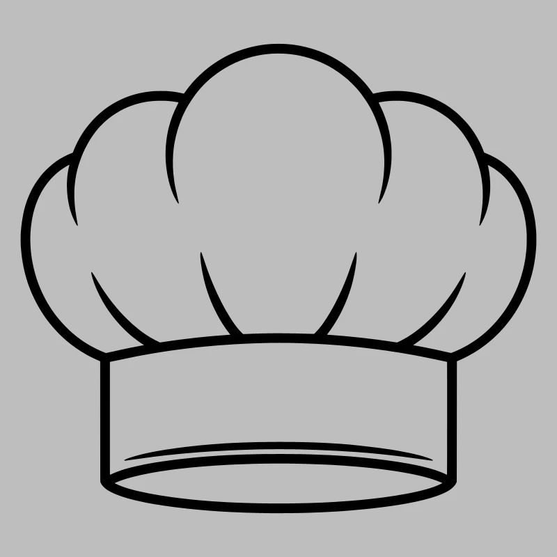 Conception d’icônes vectorielles de chapeau de chef