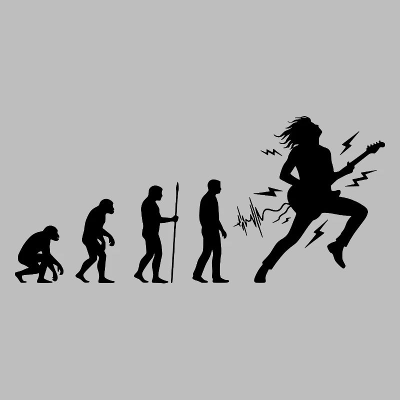 Évolution vers guitariste et musicien rock