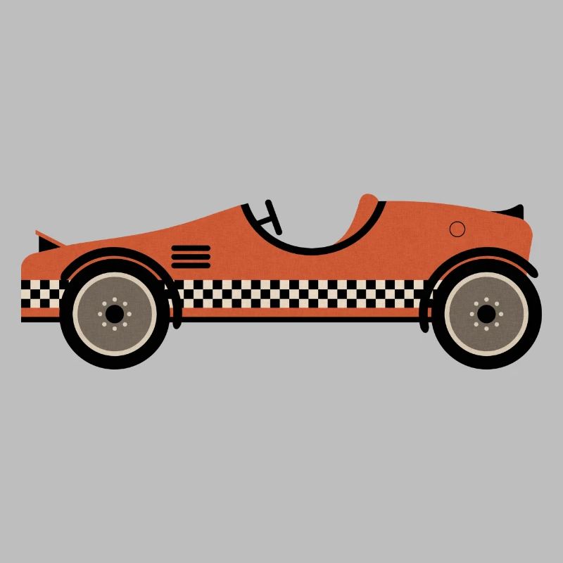 Voiture de course texturée rouge