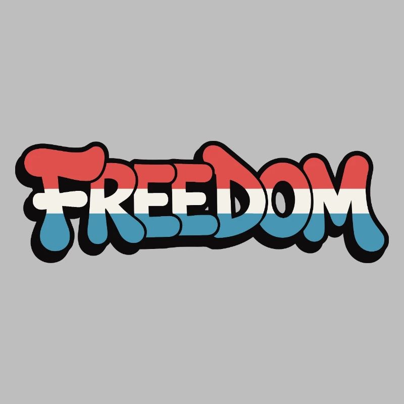 Freedom Typography Statement Design