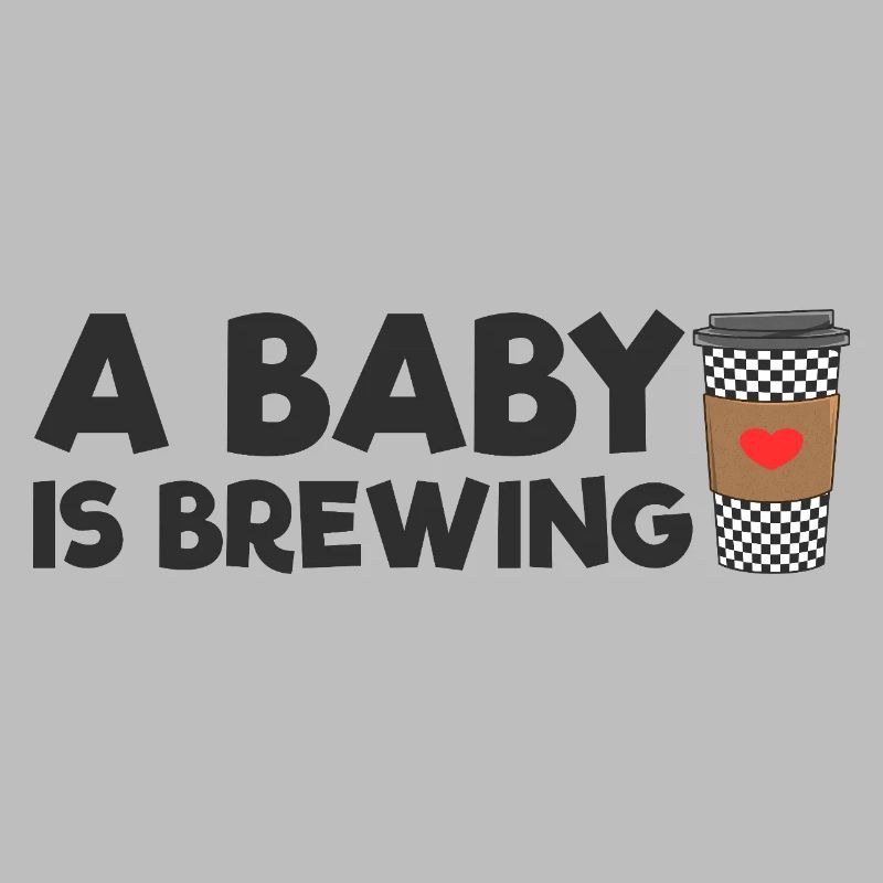 Eine werdende Mutter, deren Baby gerade Kaffee brü