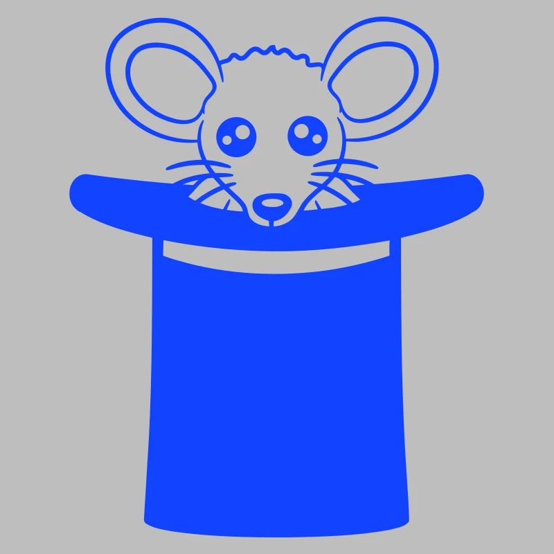 Mouse in Wizard Hat Top Hat Little Mouse Cute