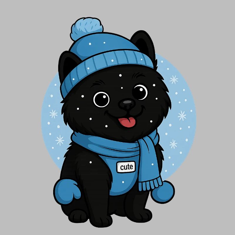 Cuddly Dog Winter Magic