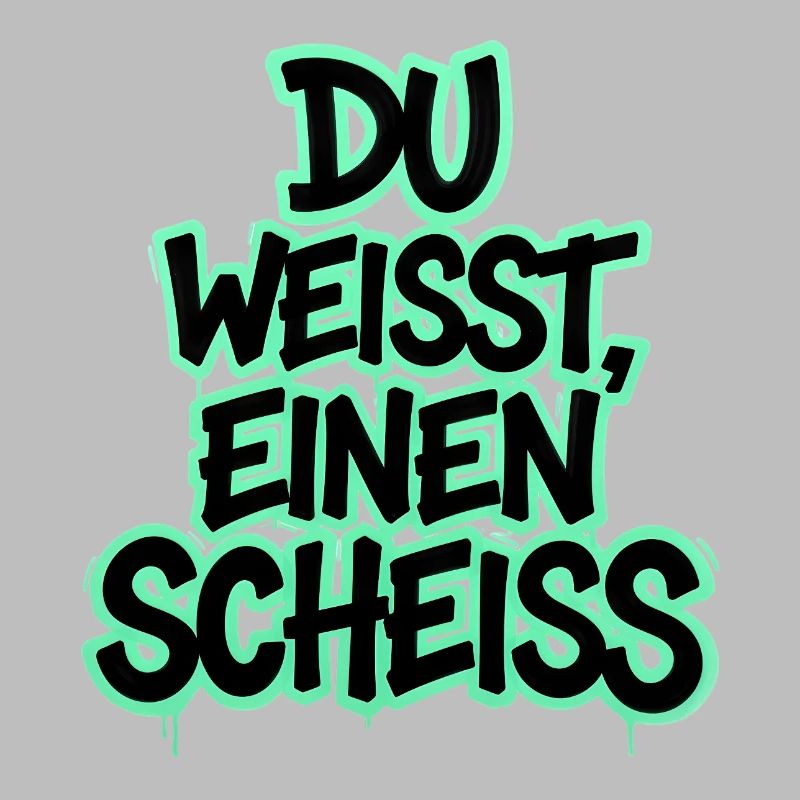 Du weißt, einen Scheiß Graffiti