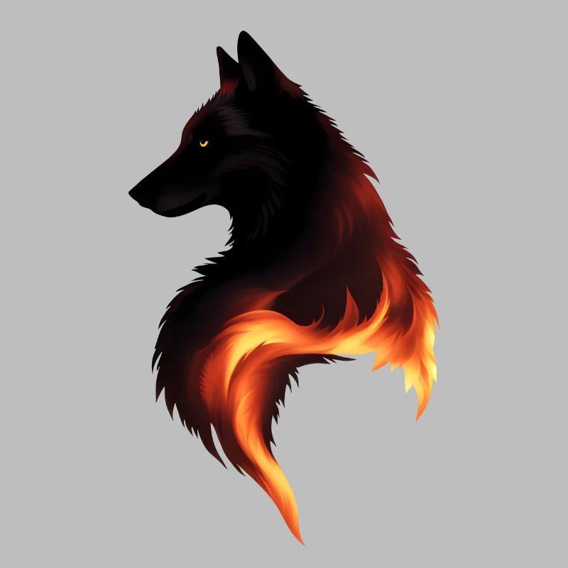 Wolf on Fire
