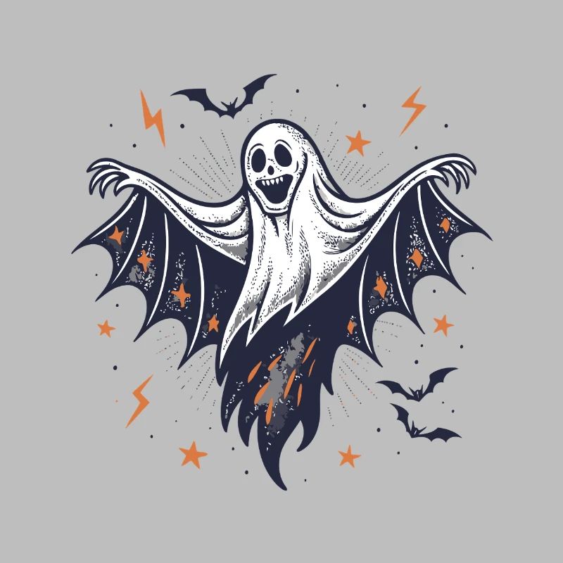 Fantôme Halloween Ailes Déployées