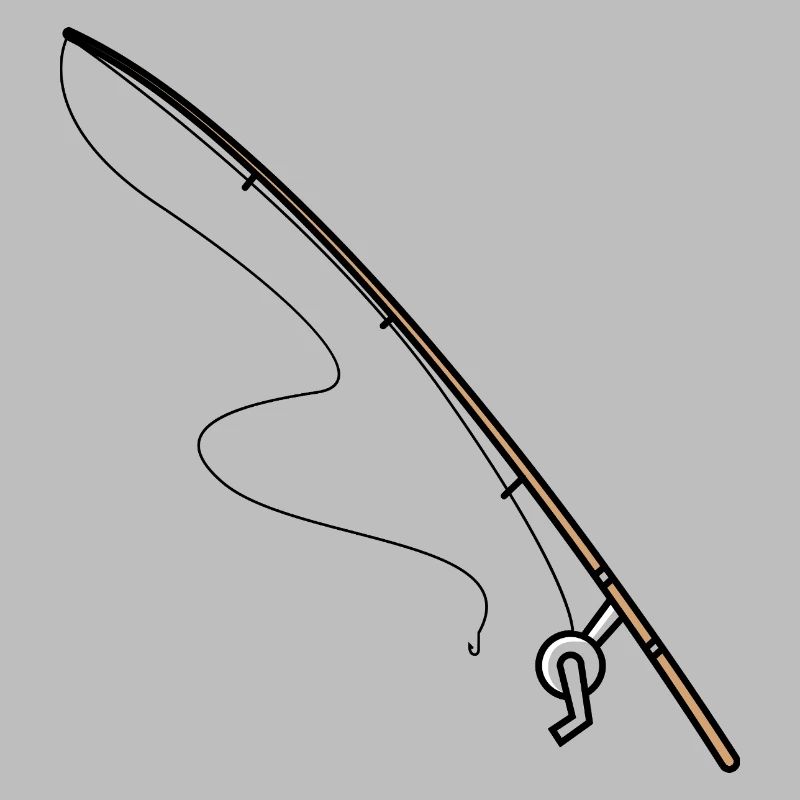 Icône de pêche à la canne à pêche