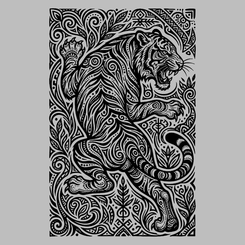 Tiger Ornament Pattern