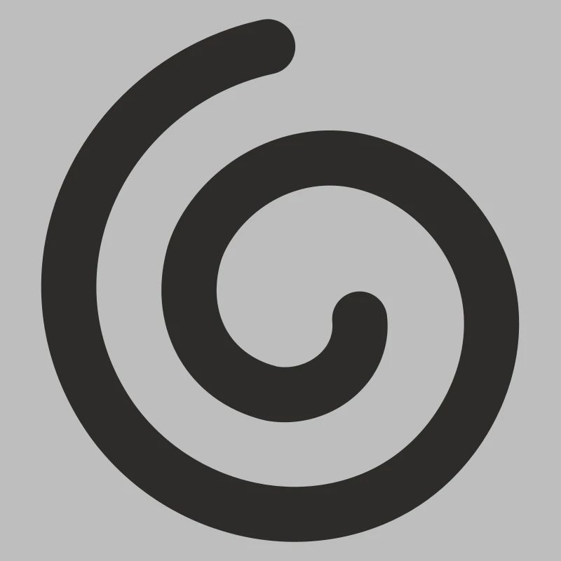 Spirale – Minimalistisches Symbol Design