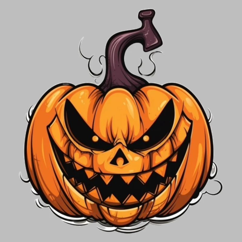 Conception effrayante de masque de citrouille d’Halloween