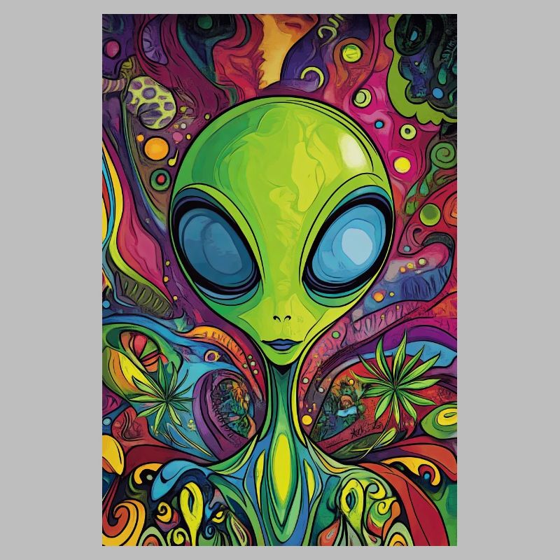 Affluence néon extraterrestre psychédélique