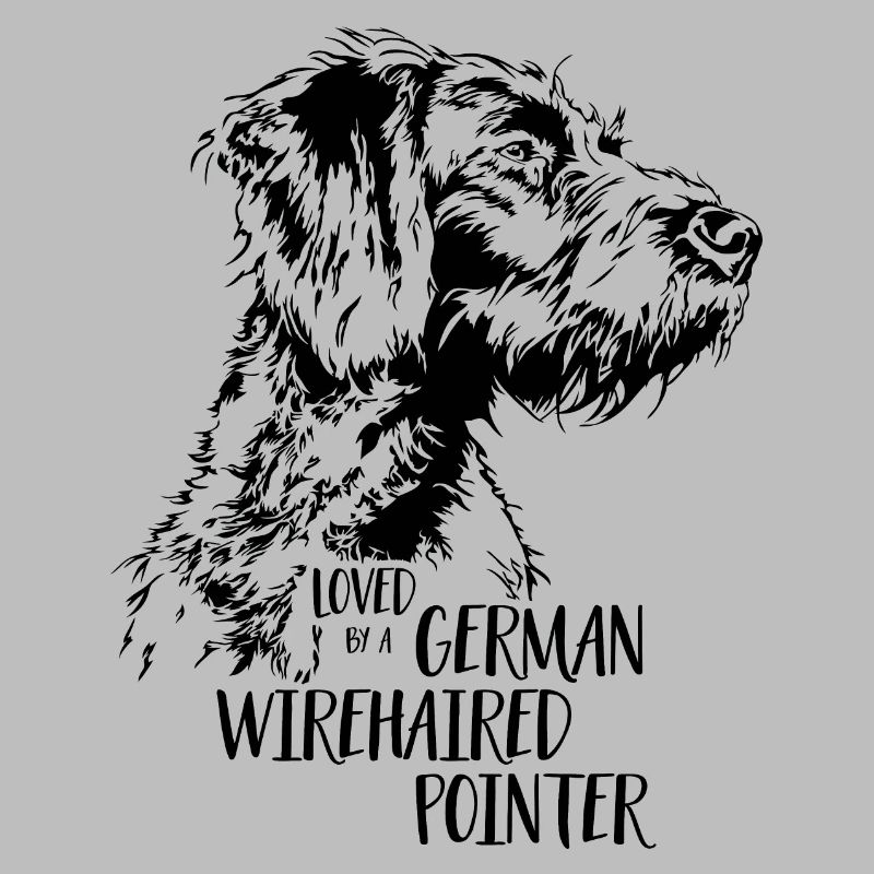 Loved by a German Wirehaired Pointer Hundespruch