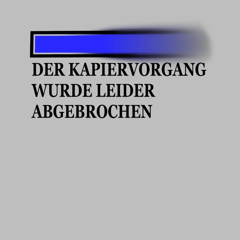 kapiervorgang schwarz