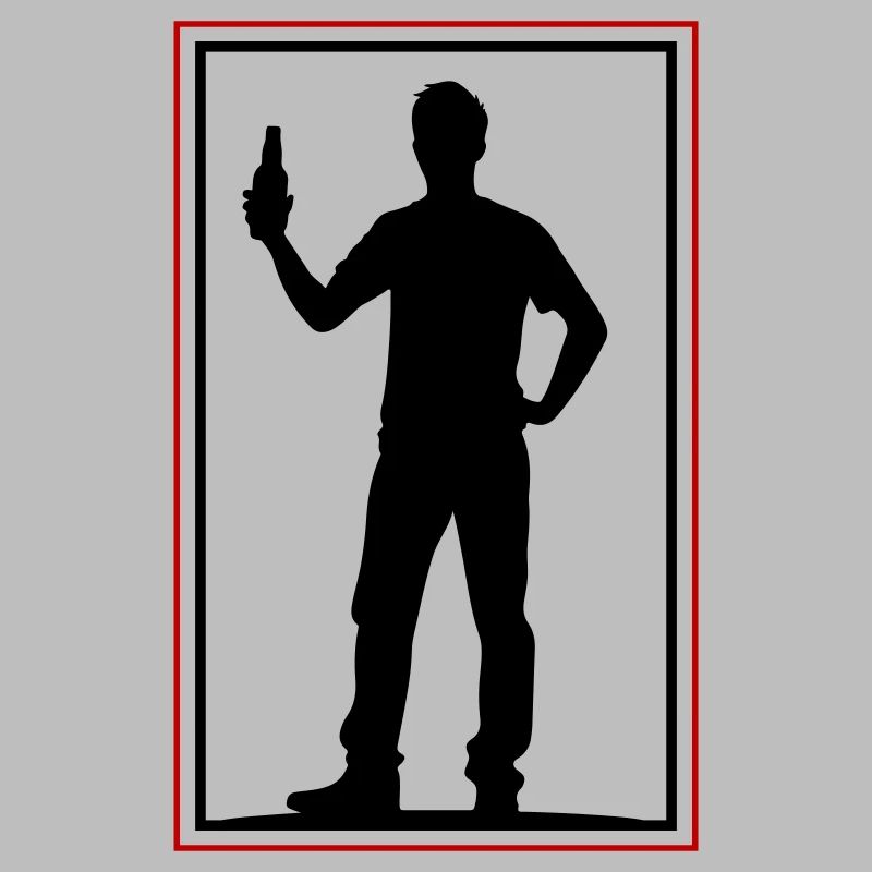 Drinking Bier Silhouette