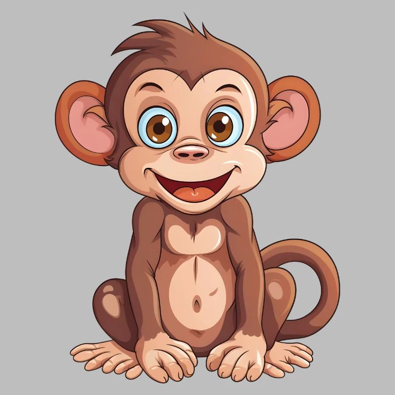 Monkey Design - Conception simple de singe comique