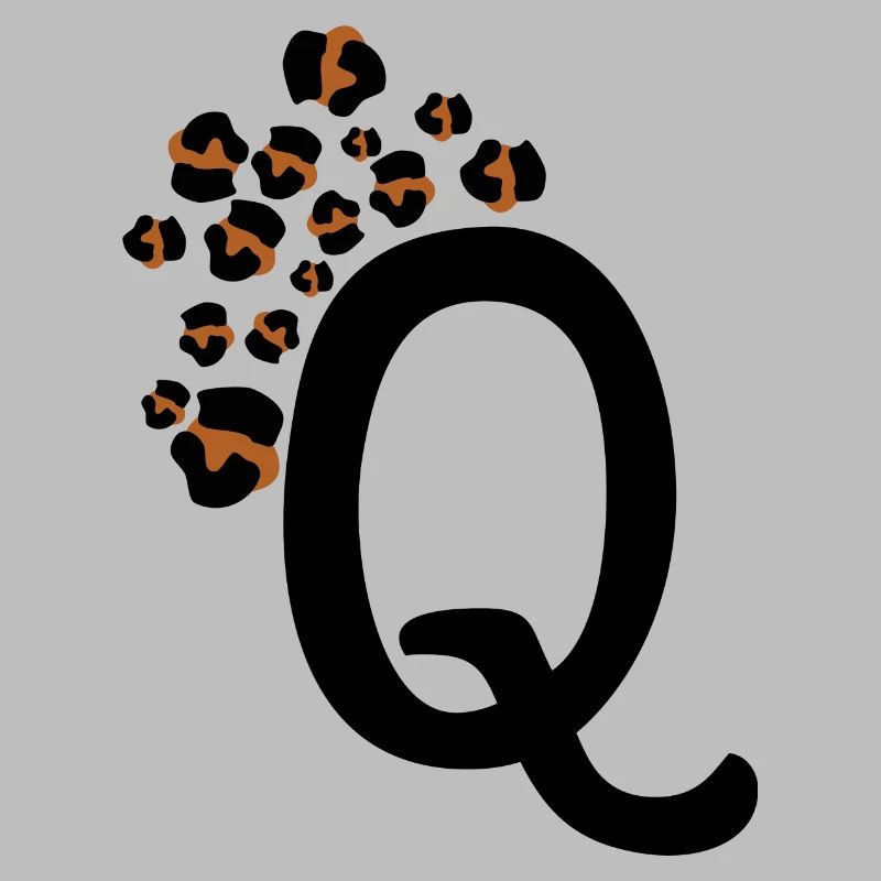 Letter q leopard patterns