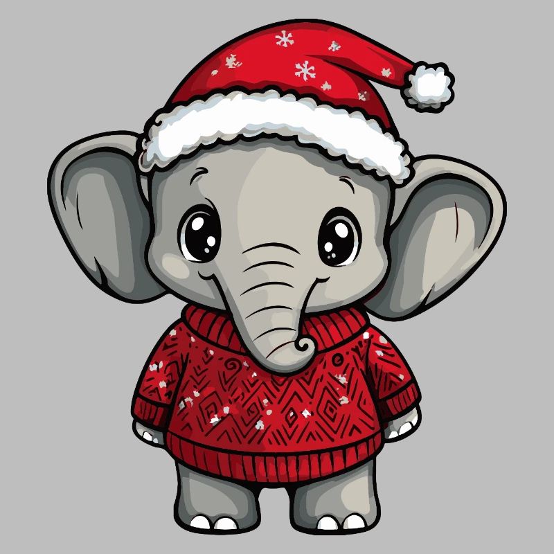 Noël de Noël avec éléphants