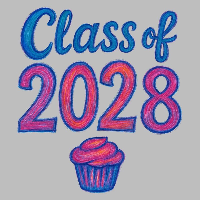 Cupcake-Gradient der Klasse 2028