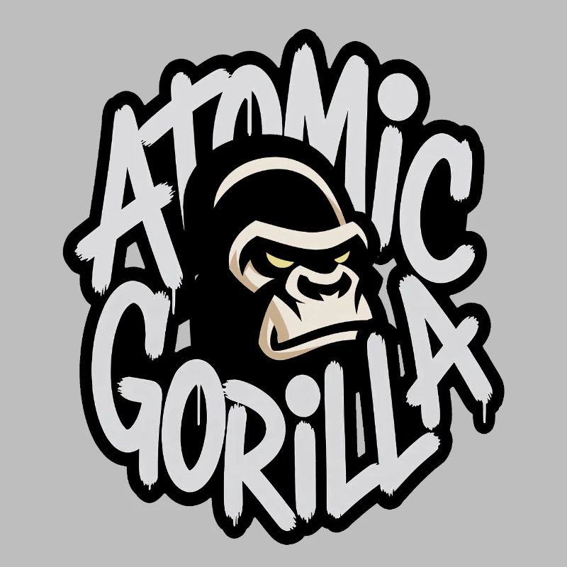 Atom-Gorilla-Graffiti-Emblem