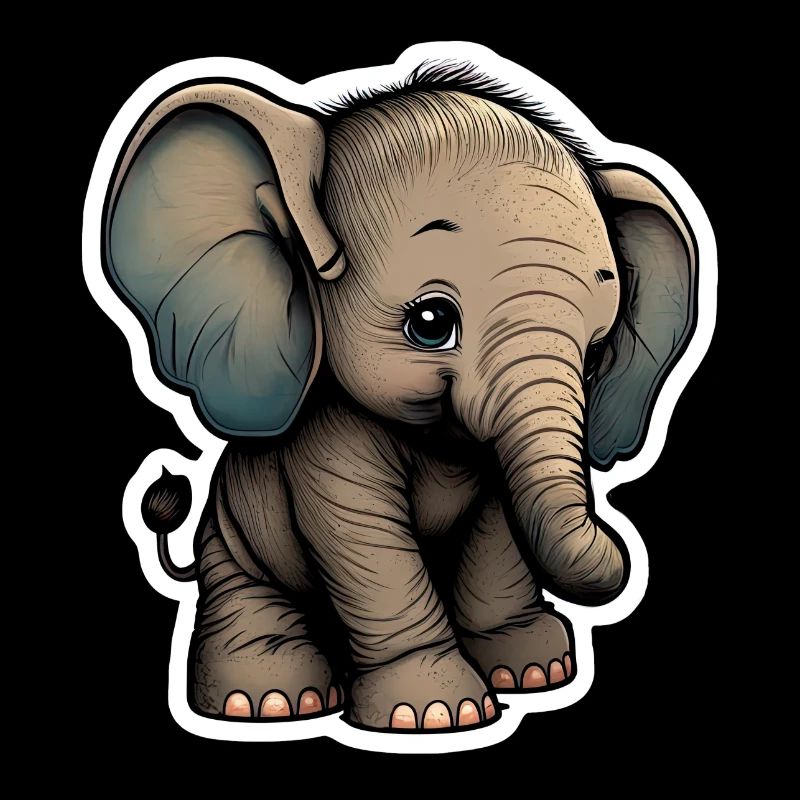 Mignon bébé éléphant