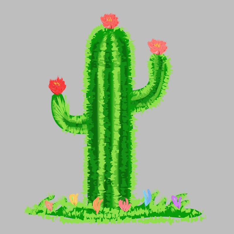 Cactus avec fleurs