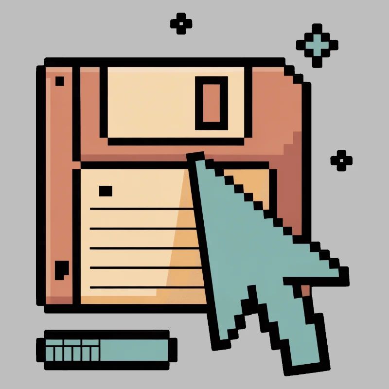 Floppy Disk Retro Internet