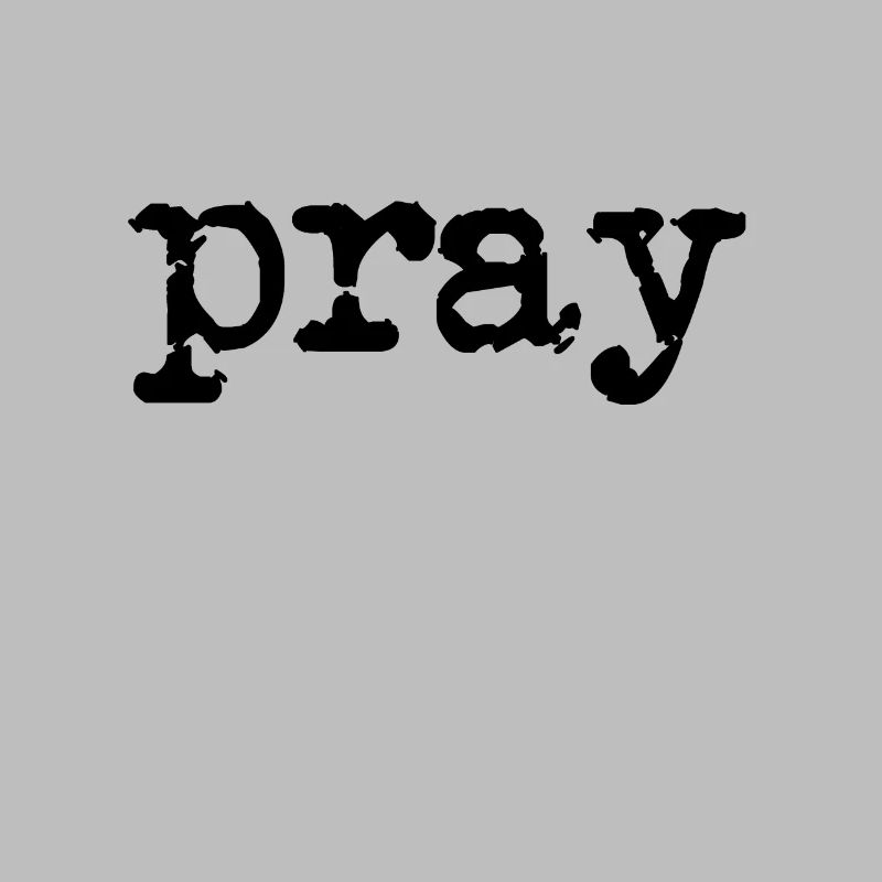 pray typewriter black
