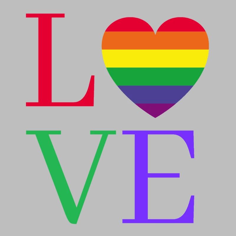 Regenbogen Love Herz Pride 
